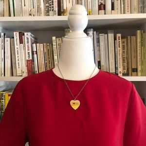 Retro "love" heart shape necklace